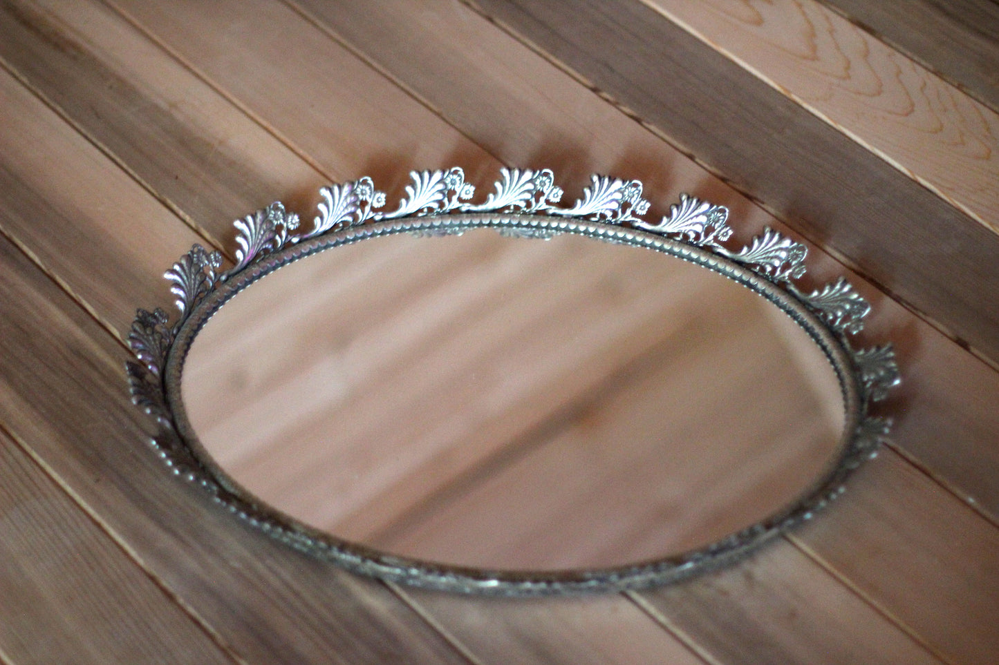 Sunflowers Antique Mirror Tray
