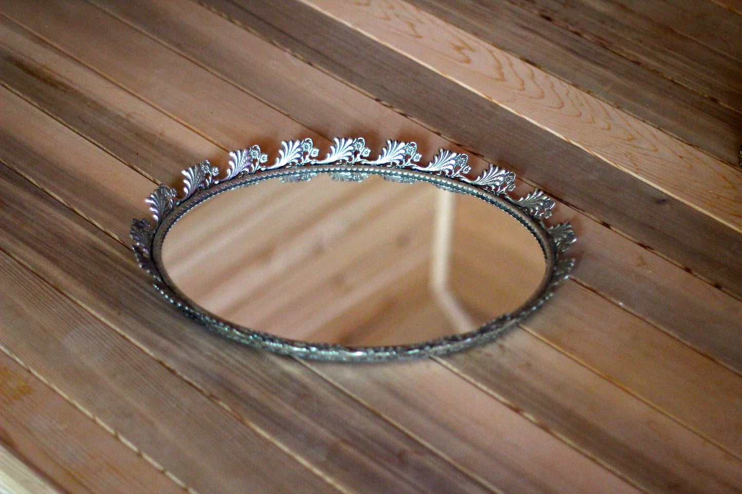 Sunflowers Antique Mirror Tray