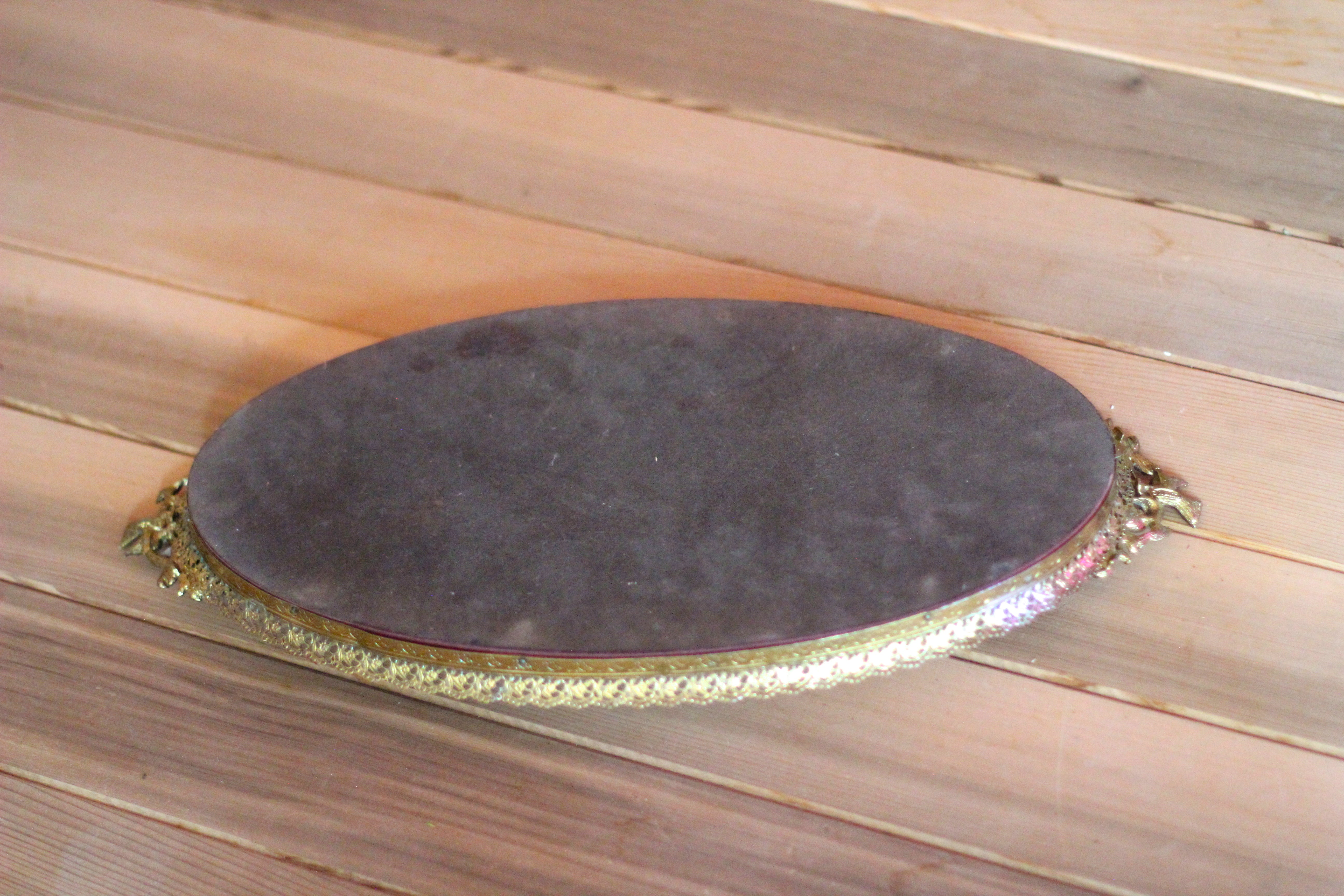 Matson Regency Bird Dogwood Mirror Tray #122
