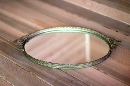 Victorian Antique Mirror Tray