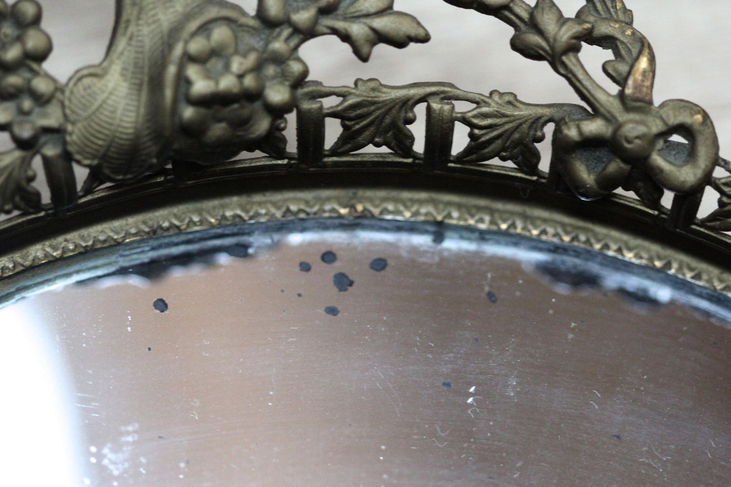 Victorian Antique Mirror Tray