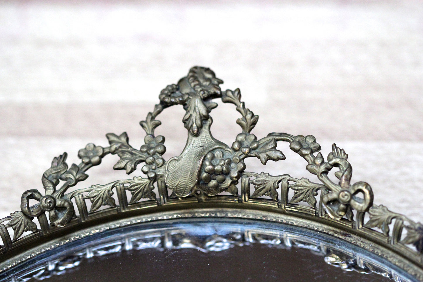Victorian Antique Mirror Tray