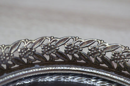 Floral Antique Mirror Tray