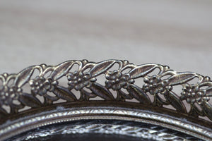 Floral Antique Mirror Tray