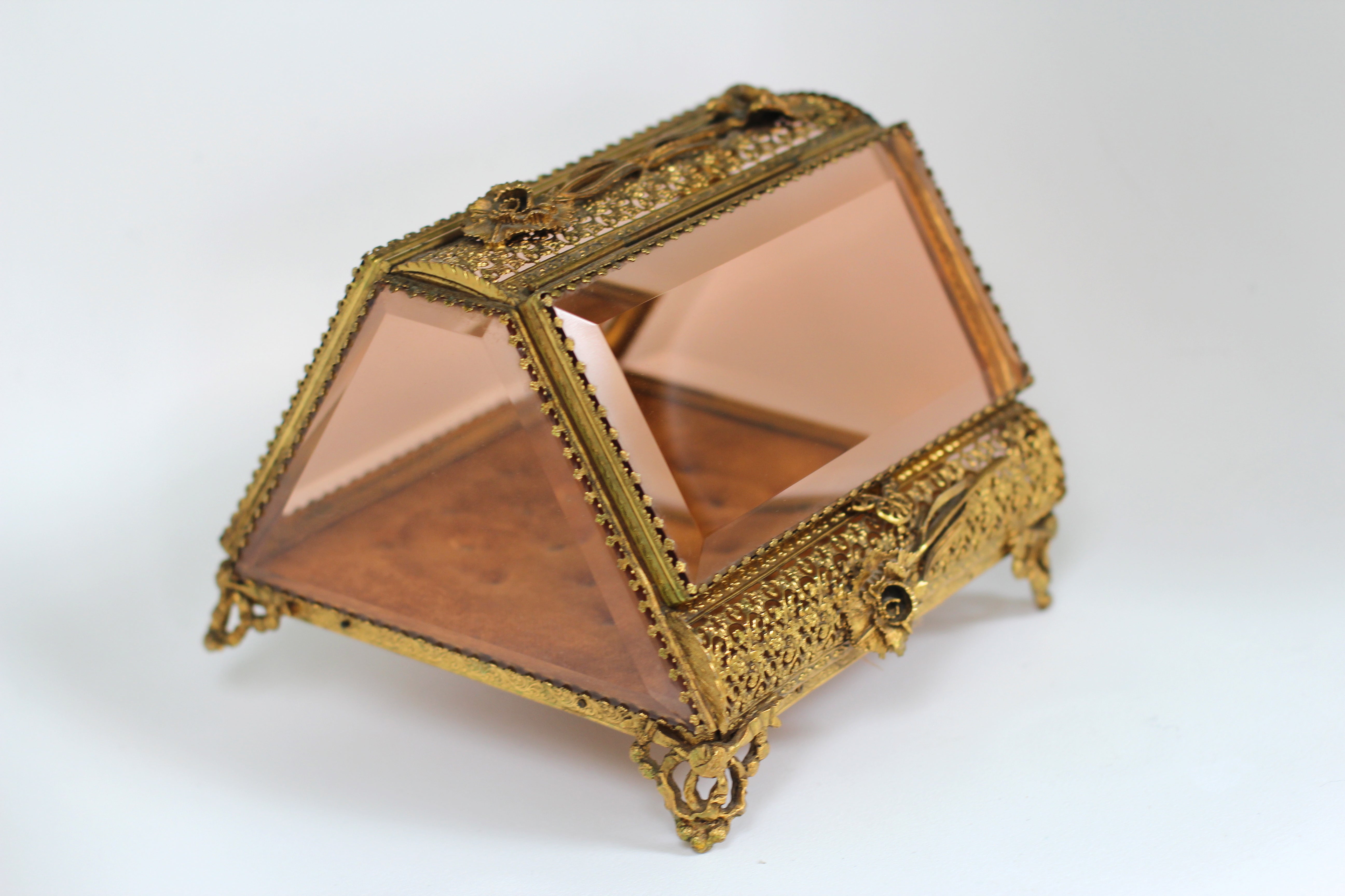Rare French Victorian Jewelry Box #128