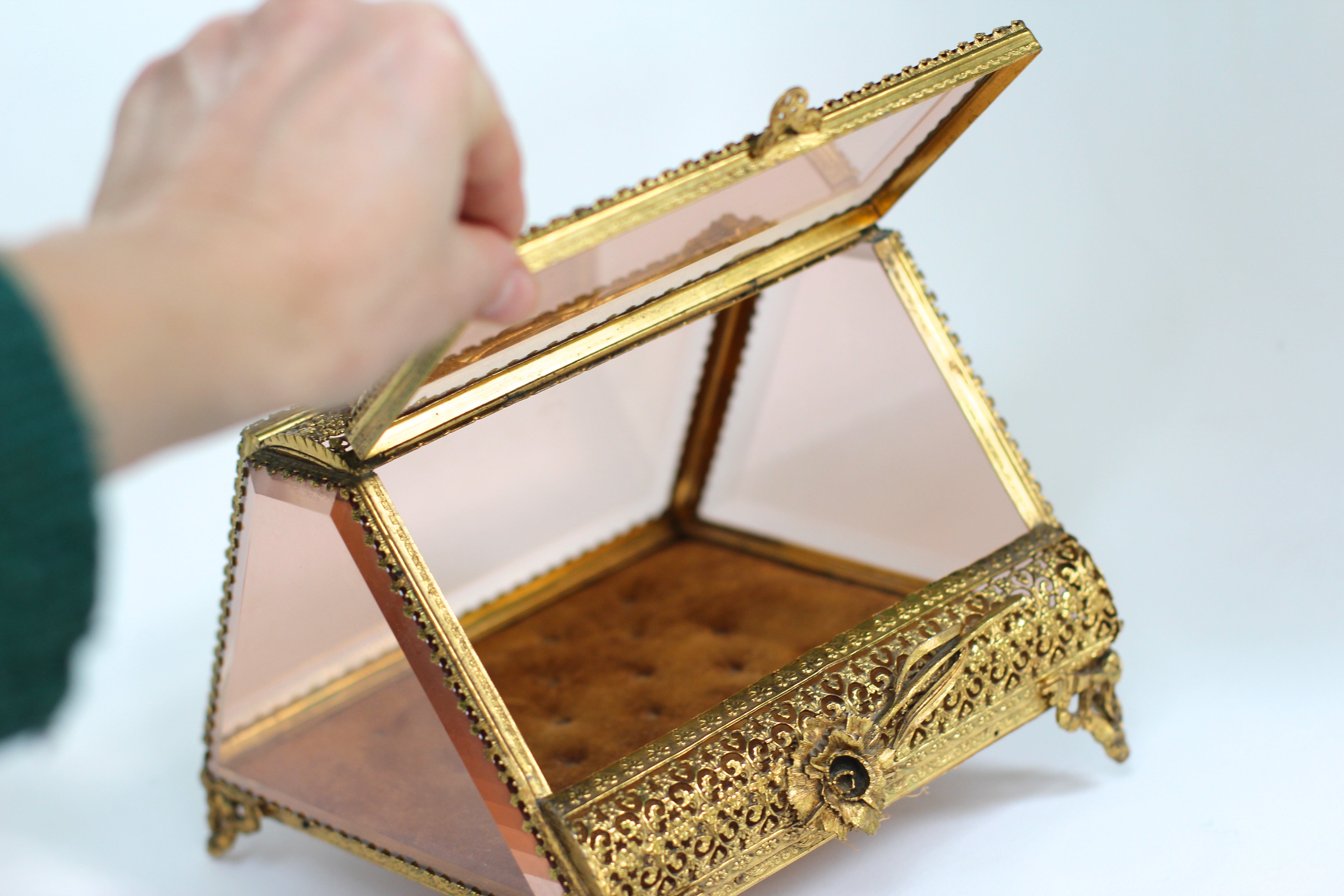 Rare French Victorian Jewelry Box #128