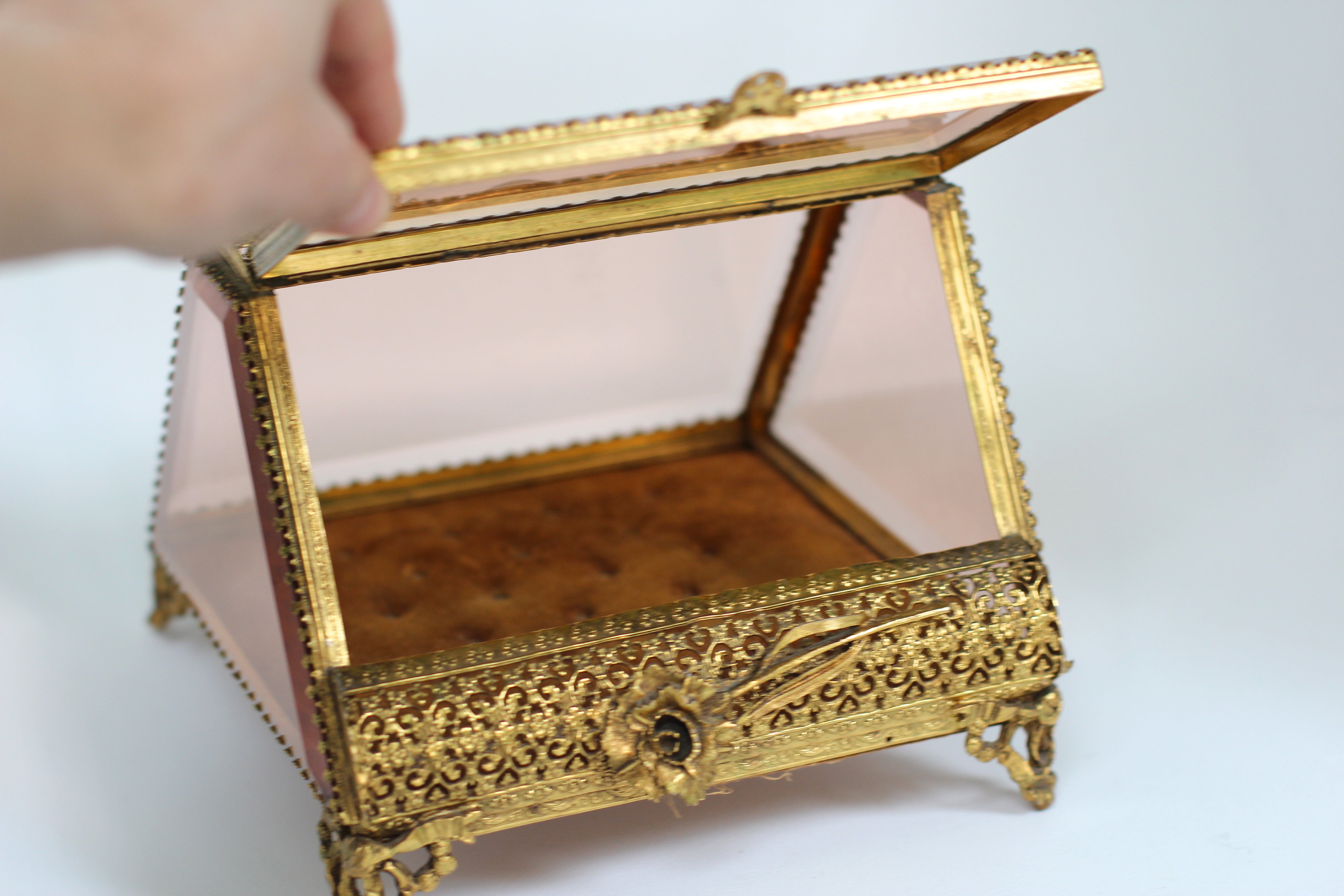 Rare French Victorian Jewelry Box #128