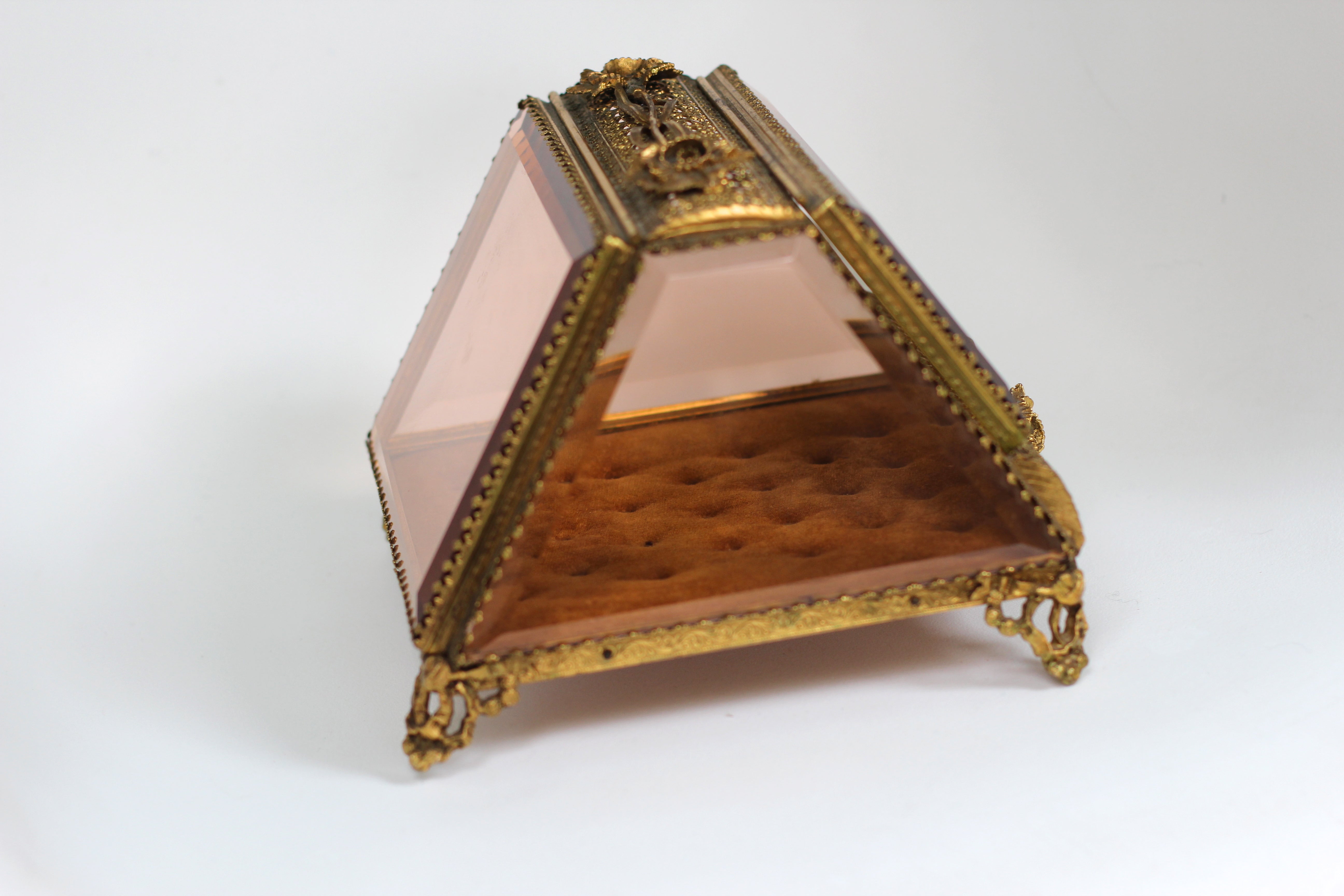 Rare French Victorian Jewelry Box #128