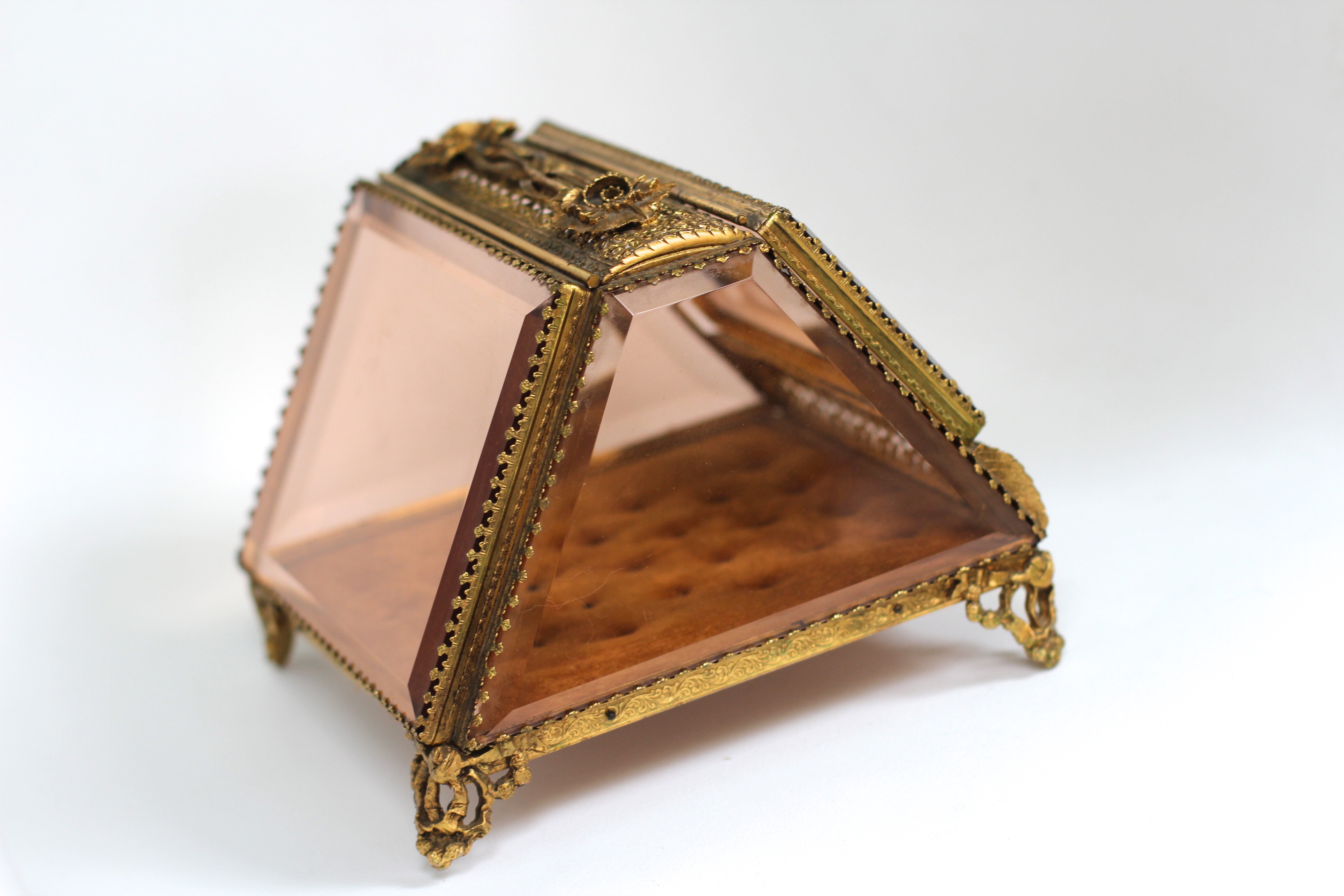 Rare French Victorian Jewelry Box #128