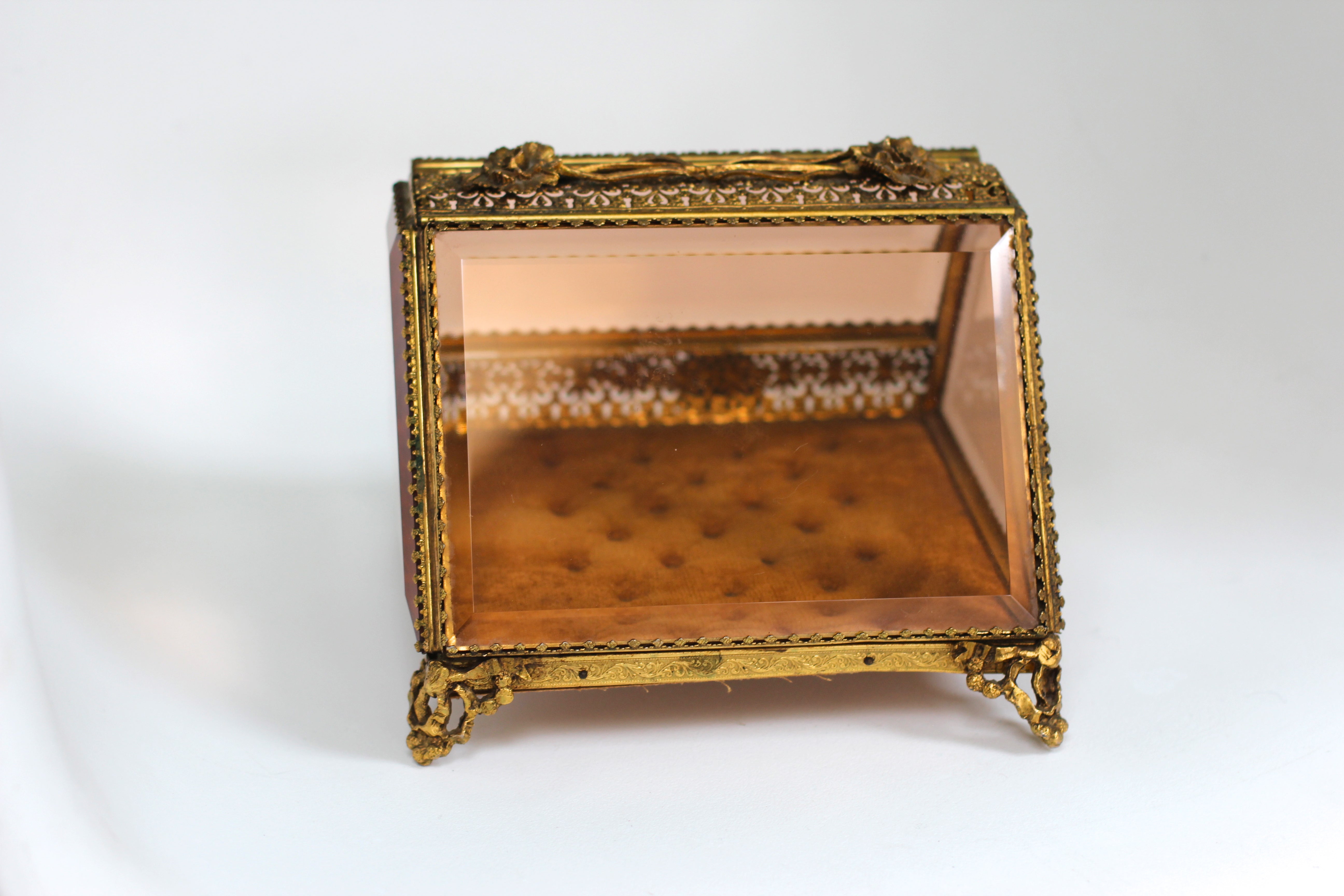 Rare French Victorian Jewelry Box #128