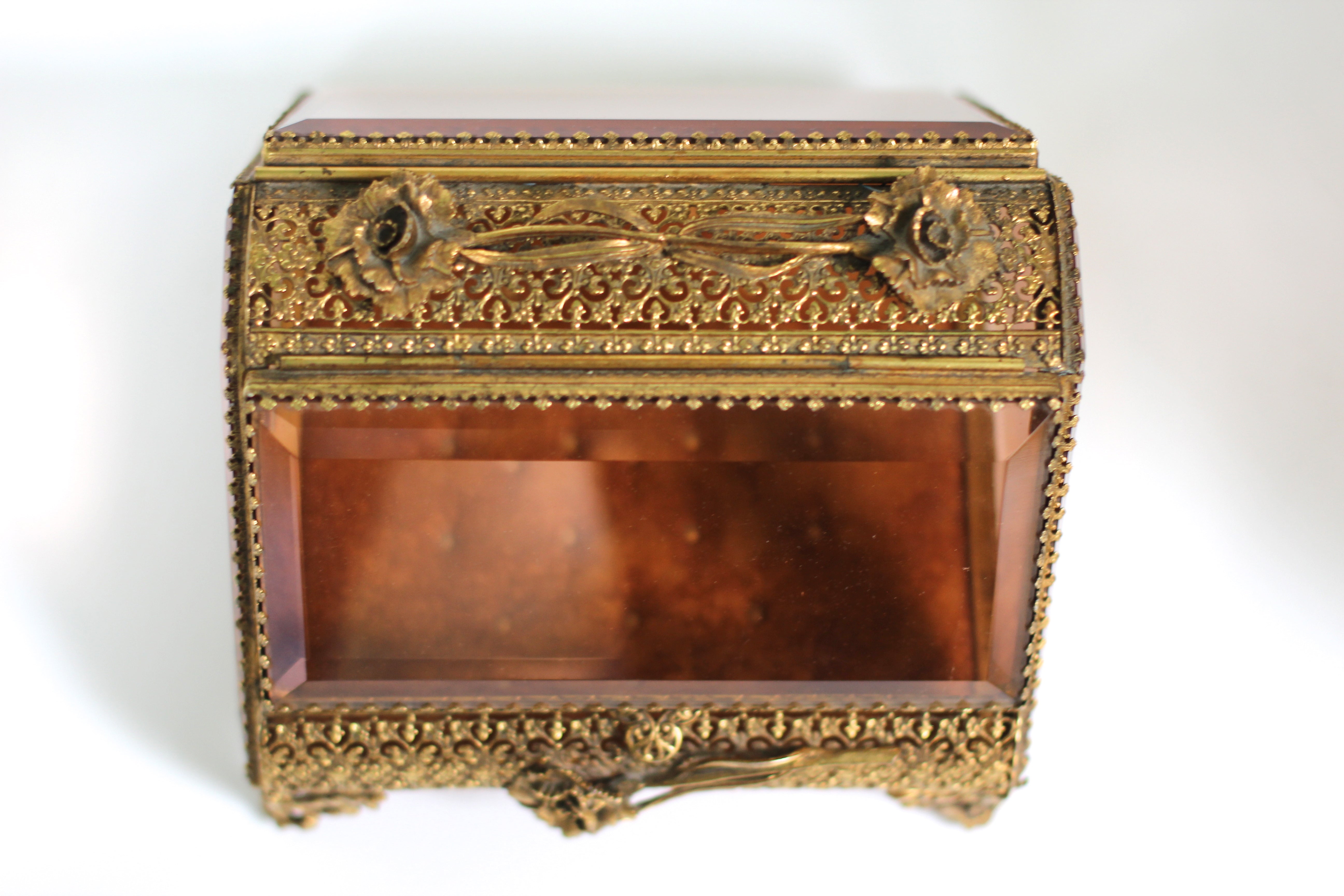 Rare French Victorian Jewelry Box #128