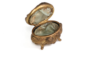 Floral Antique Art Nouveau Jewelry Box