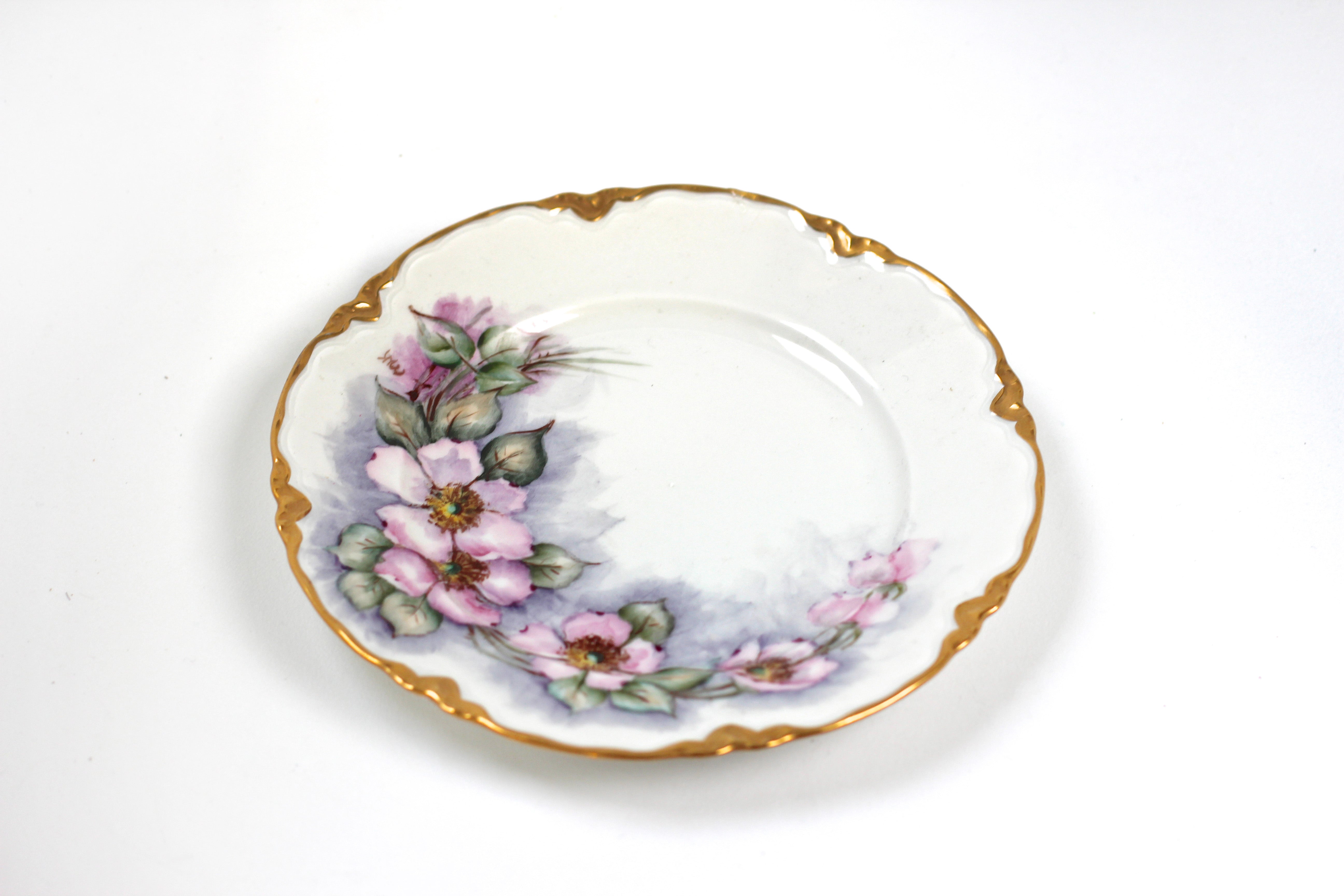 Bavaria Germany Floral Porcelain Dish