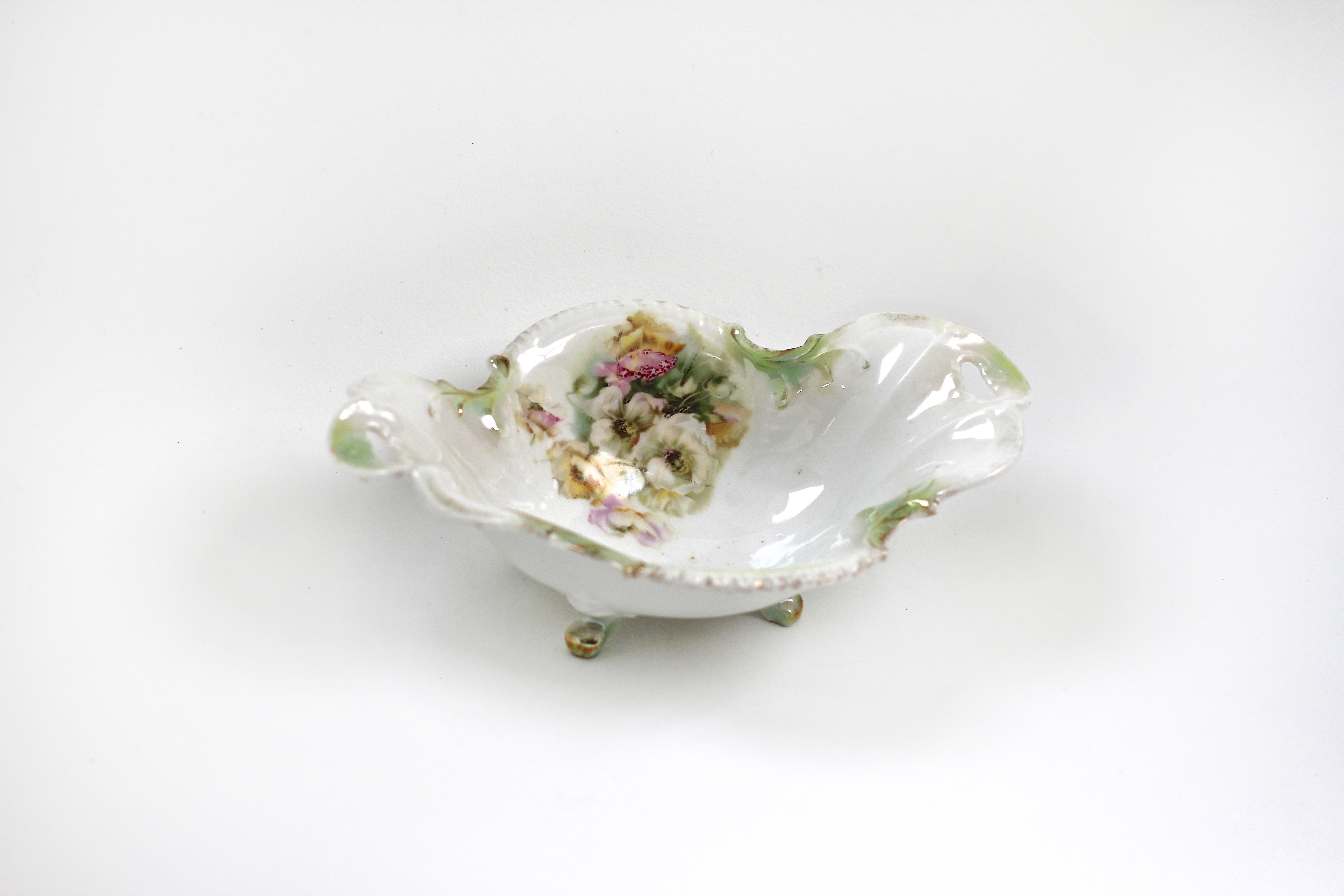 Antique Rare RS Prussia Floral Porcelain Bowl