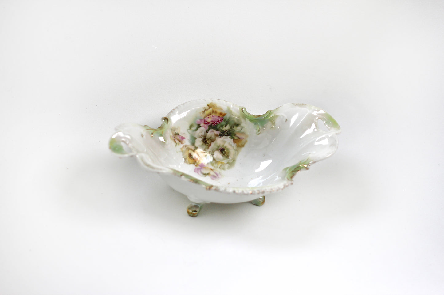 Antique Rare RS Prussia Floral Porcelain Bowl