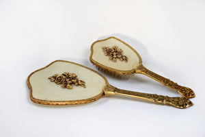 Antique Raised Roses Vanity Set