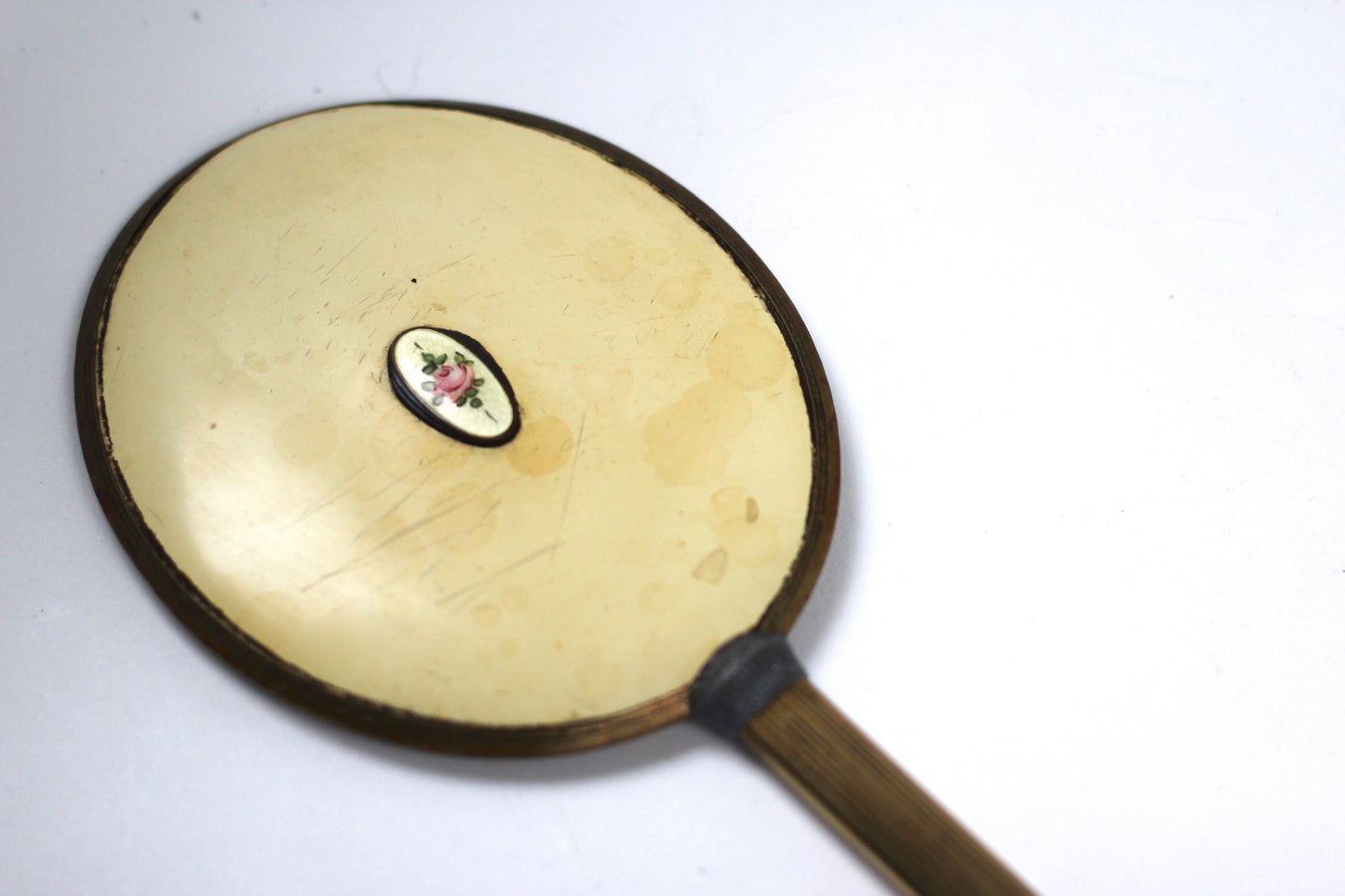 Antique Rose Hand Mirror