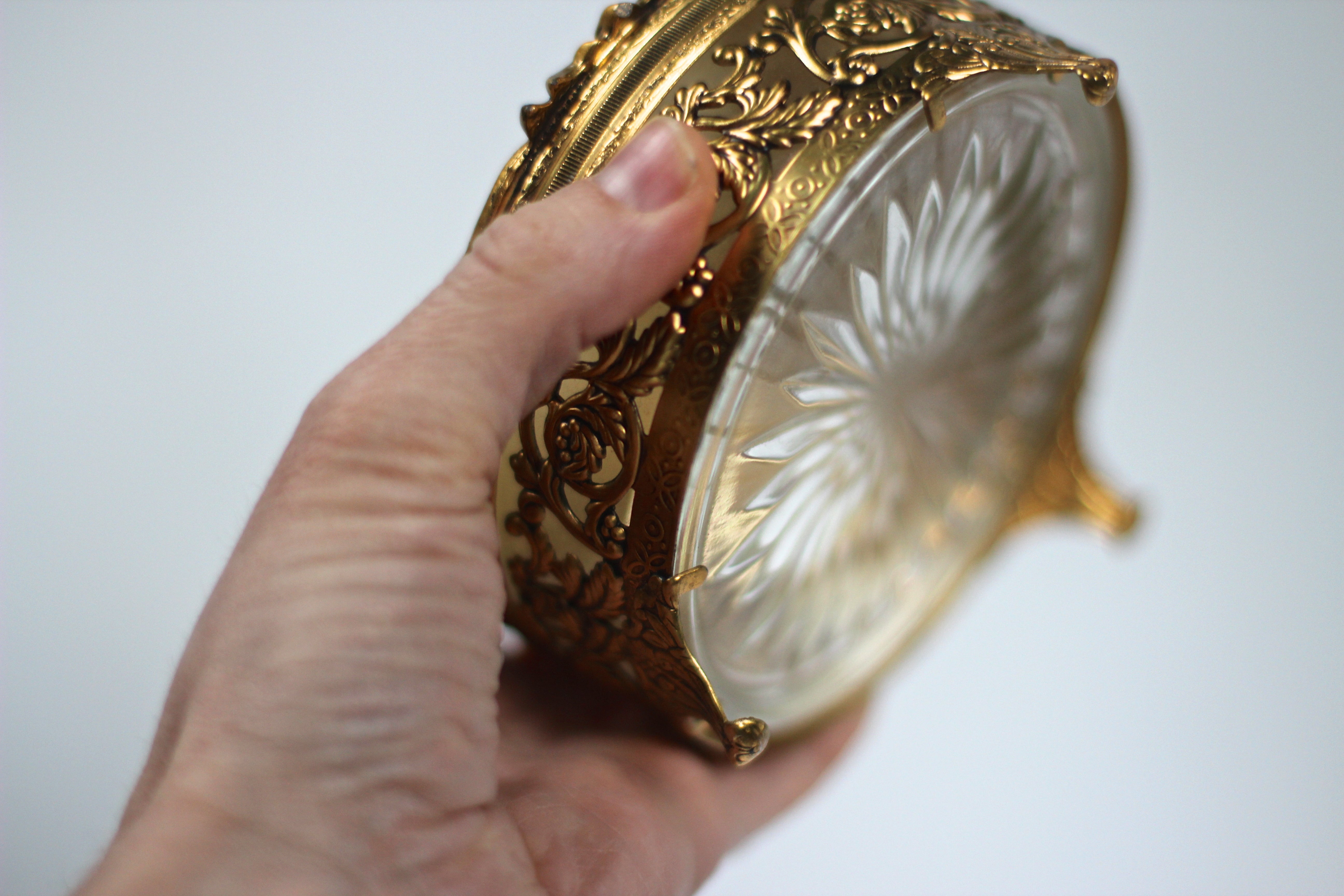 Antique Gilt Vanity Set