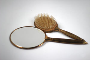 Antique Rosebud Blue Vanity Set