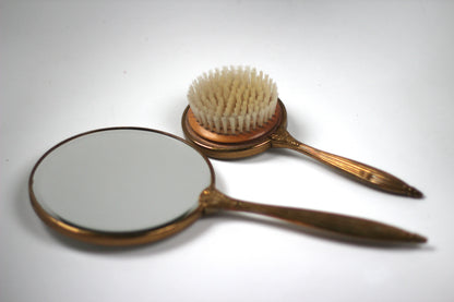 Antique Floral Porcelain Vanity Set