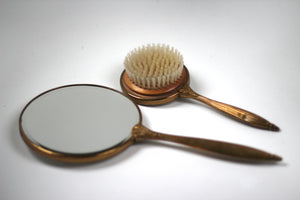 Antique Floral Porcelain Vanity Set