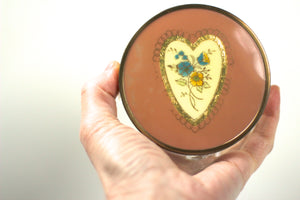 Antique Pink Heart Vanity Set