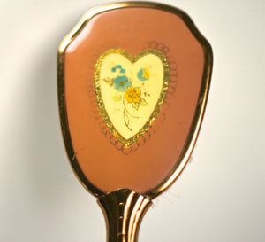 Antique Pink Heart Vanity Set
