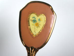 Antique Pink Heart Vanity Set