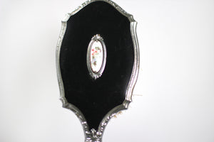 Antique Black Rosebud Vanity Set