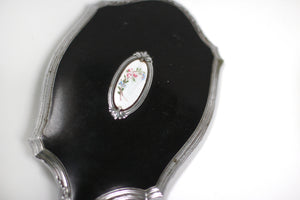 Antique Black Rosebud Vanity Set