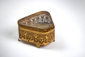 Antique Matson Ormolu Filigree Jewelry Box