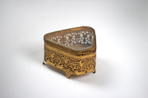 Antique Matson Ormolu Filigree Jewelry Box