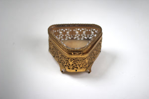 Antique Matson Ormolu Filigree Jewelry Box