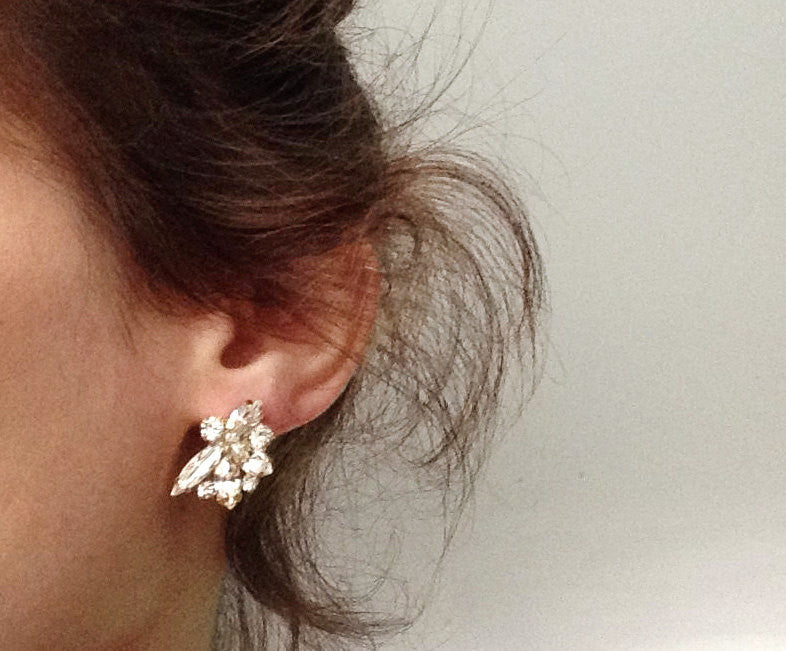 Crystal 2025 cluster earrings