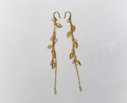 Preorder* Leaf Waterfall Earrings