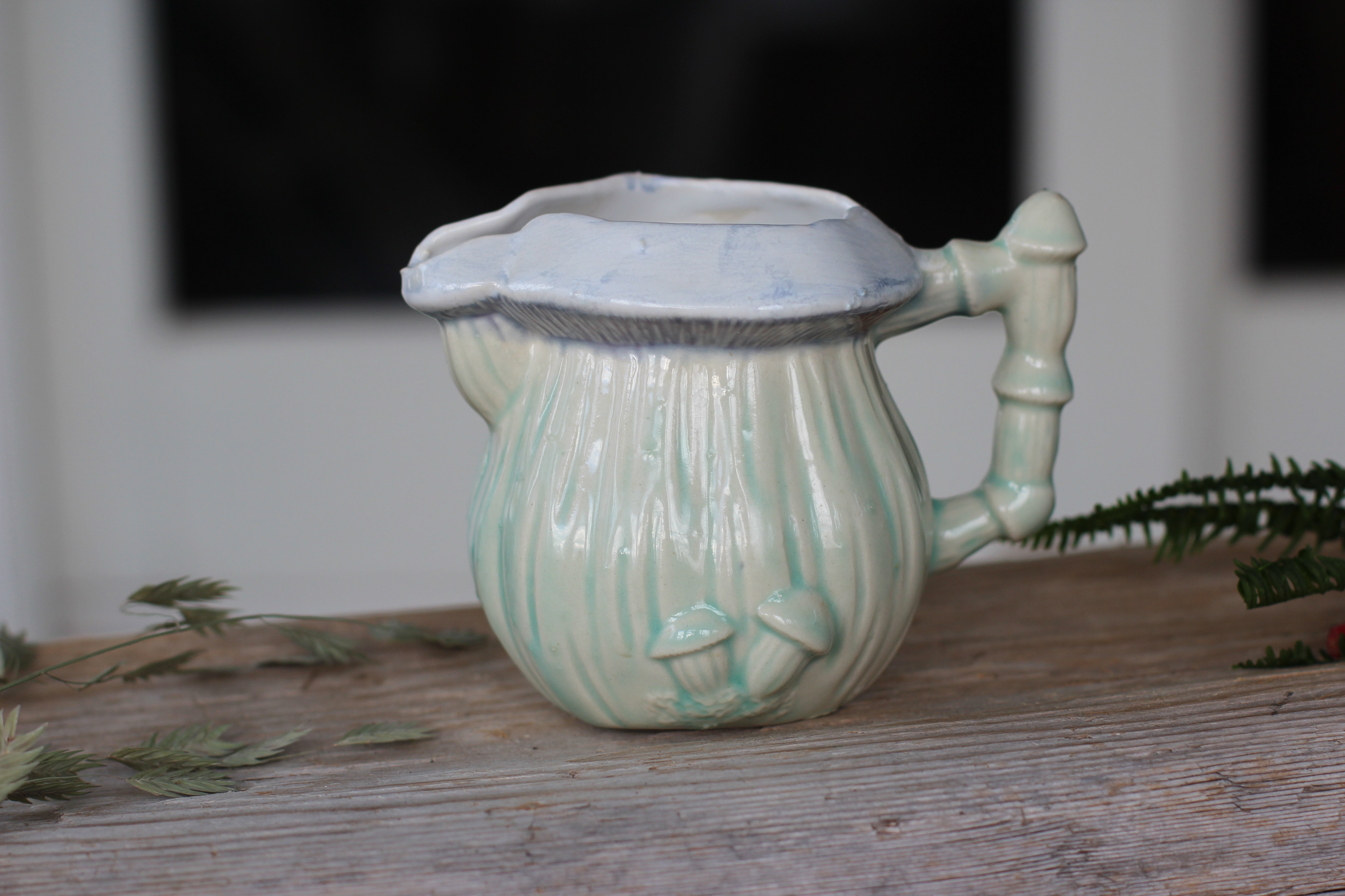 Hand Made Mushroom Inspired Creamer