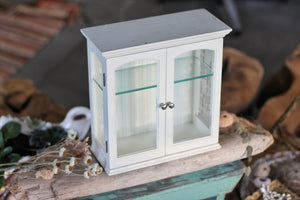 Vintage White Wood Jewelry Box