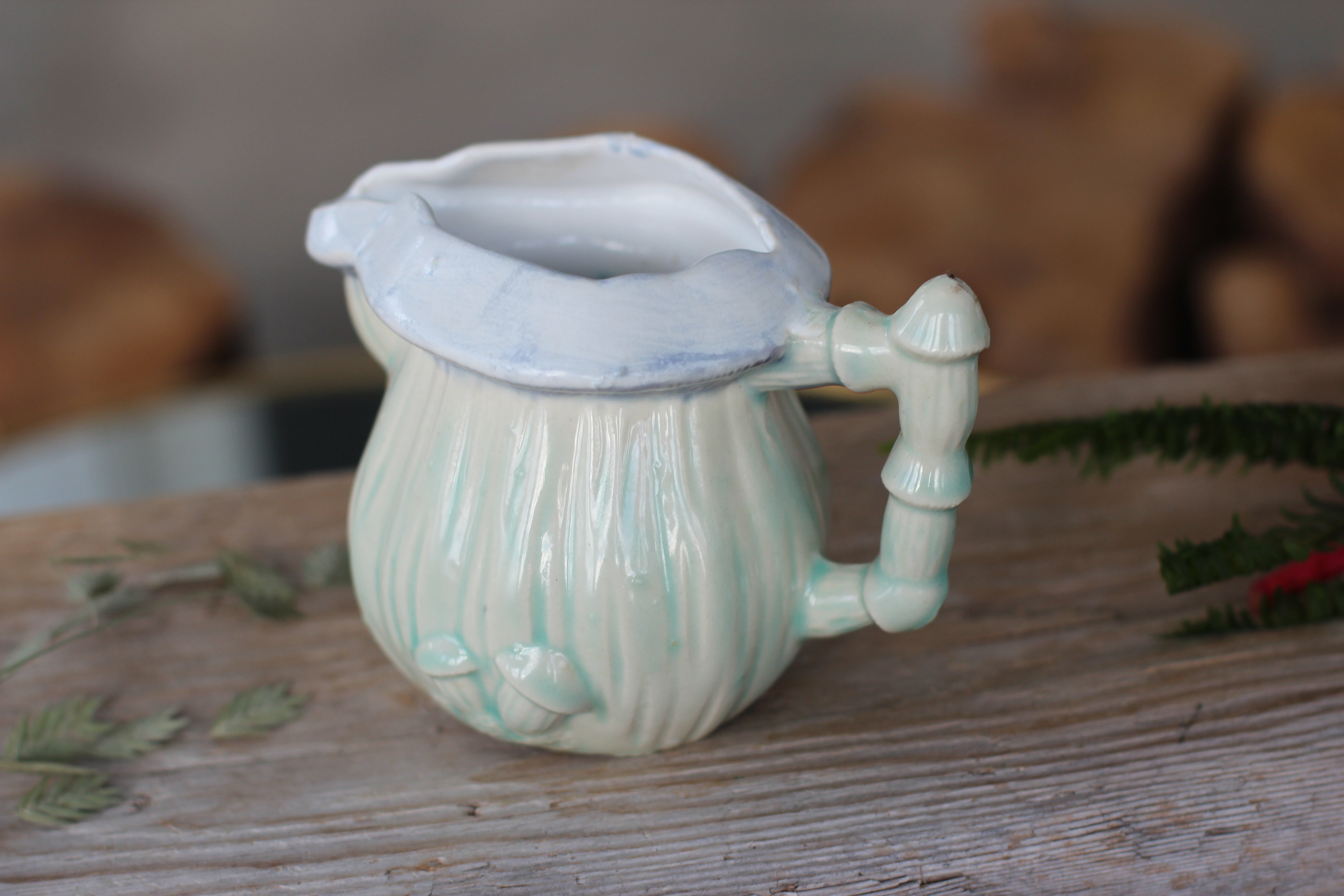 Hand Made Mushroom Inspired Creamer