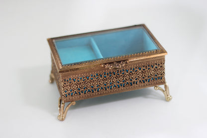 Antique Turquoise Jewelry Box