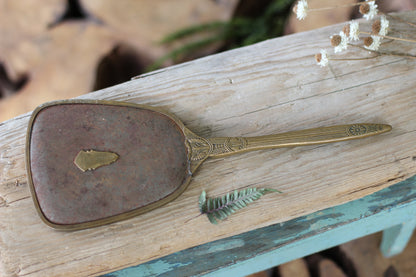 Antique Distressed Hand Mirror