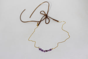 Amethyst Hair Chain
