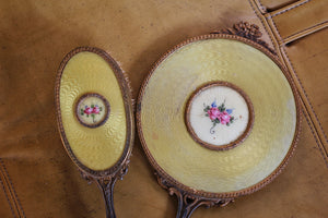 Antique Gold Floral Vanity Set