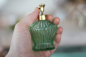 Vintage Green Perfume Bottle