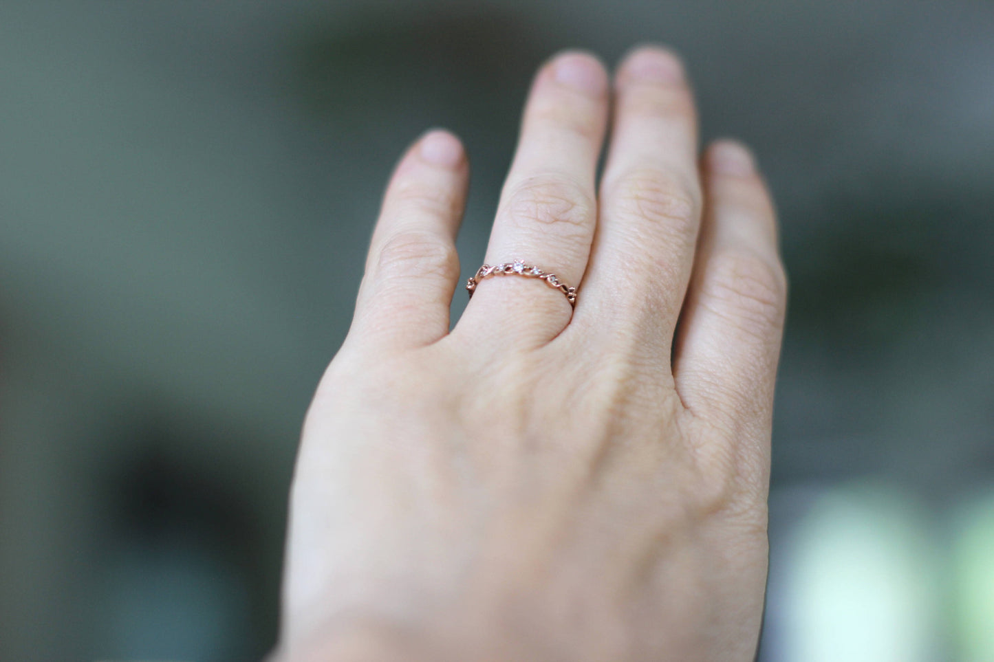 Made to Order* Swirly Floral Loops Diamonds Ring