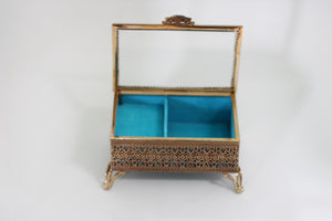 Antique Turquoise Jewelry Box