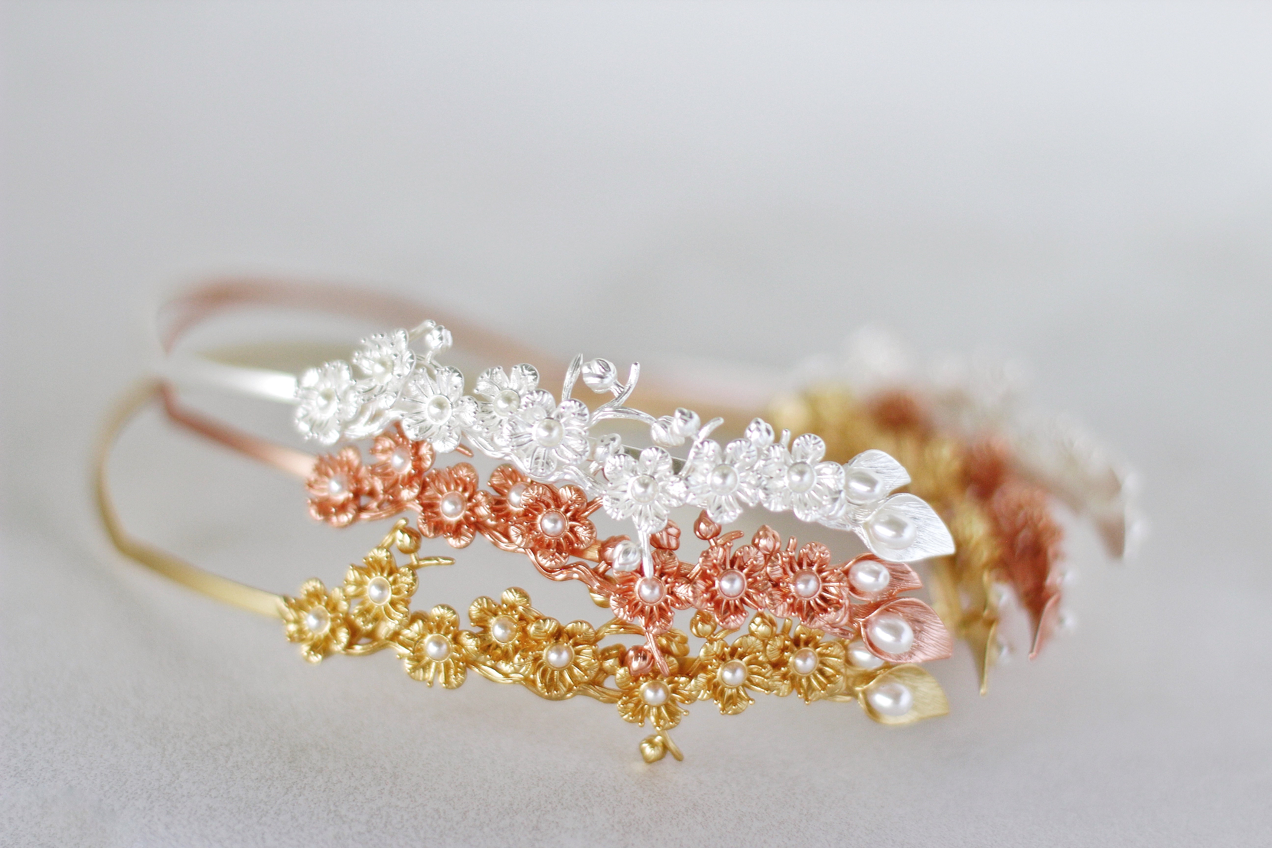 Royal Calla Lily Bloom Goddess Crown
