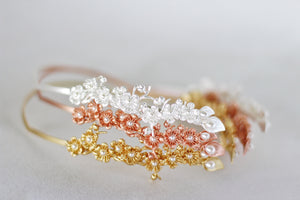Royal Calla Lily Bloom Goddess Crown