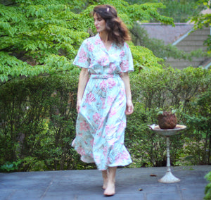 Vintage Peonies Floral Carol Anderson Dress