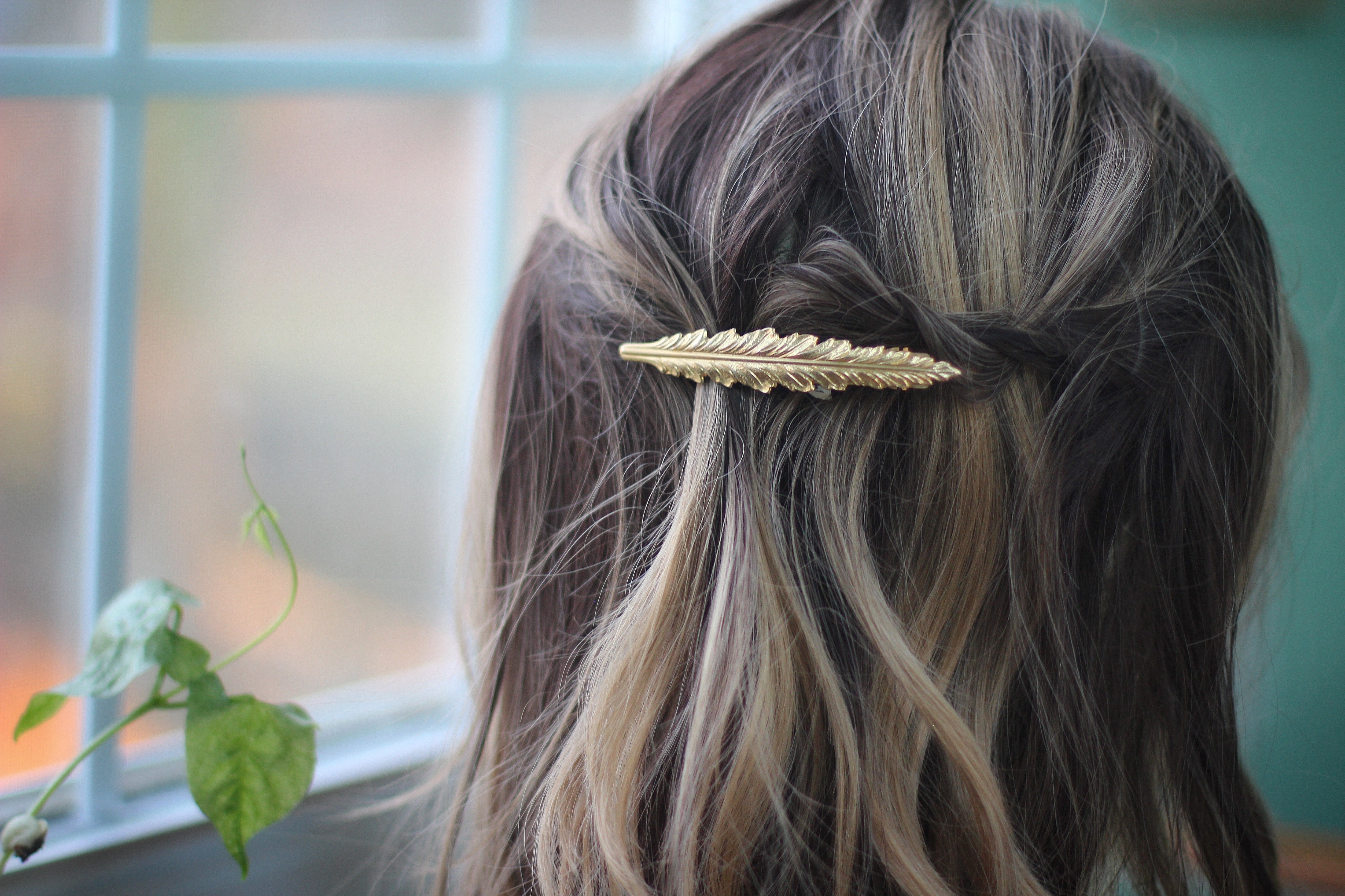 Indian Feather Barrette