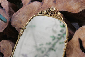 Antique Matson Dogwood Mirror Tray